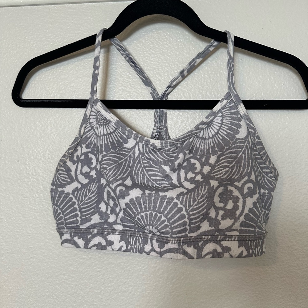 Lululemon Athletica Gray Floral Bralette